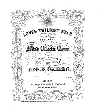 Love's Twilight Star, by George William Warren