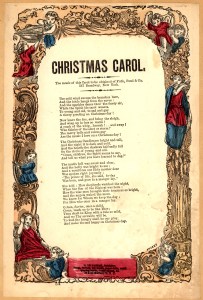 Christmas Carol Song Sheet (courtesy Library of Congress)