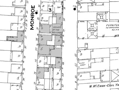 Society of the Holy Cross housing (Sanborn map, 1908)
