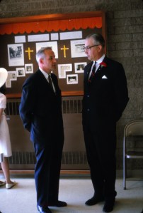 Donald Stephens (architect) and William S. McEwan (treasurer, building committee)