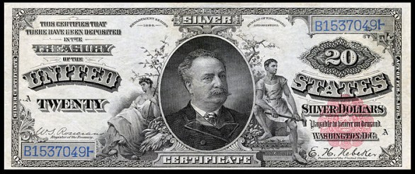 Manning Diamond Back $20 Silver Certificate