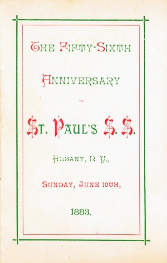 Sunday School Song Book 56th Anniversary (1883)