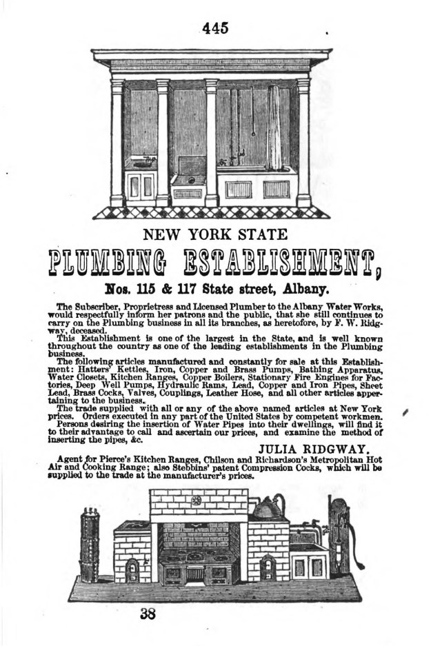 Munsell's Directory Albany 1853 page 445